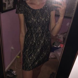 Black lace dress
